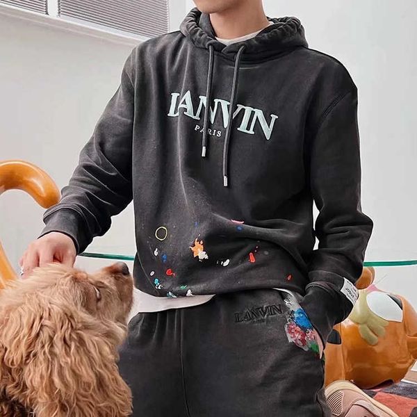 men's hoodies galleryse depts designer hoodie co branded letter embroidered high street washing water old splash ink for men and women, Black
men's hoodies galleryse depts designer hoodie co branded letter embroidered high street washing water old splash ink for men and women, Black
