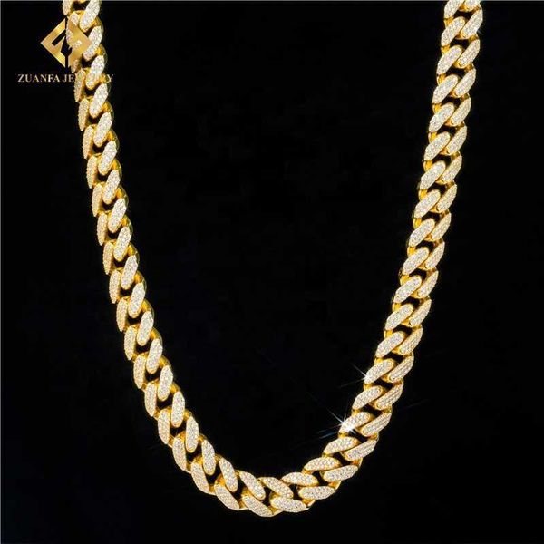 18mm width three row heavier iced out buss down trendy fashion style vvs1 moissanite cuban link chain, Silver
18mm width three row heavier iced out buss down trendy fashion style vvs1 moissanite cuban link chain, Silver