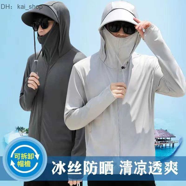 men's casual shirts summer ice silk sun protection clothing for men 2023 new thin breathable outdoor fishing uv1, White;black
men's casual shirts summer ice silk sun protection clothing for men 2023 new thin breathable outdoor fishing uv1, White;black