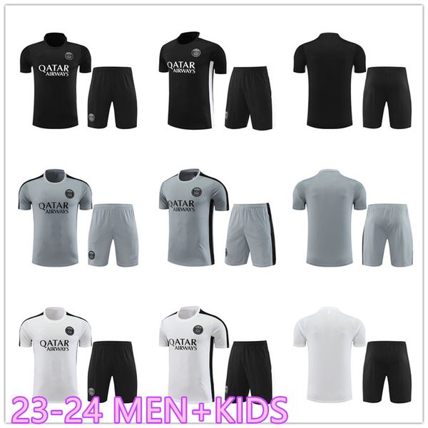 2022 2024 tracksuit paris training kit and kid short sleeve survetement chandal futbol football soccer 23 24 psgs training suit set, Black
2022 2024 tracksuit paris training kit and kid short sleeve survetement chandal futbol football soccer 23 24 psgs training suit set, Black