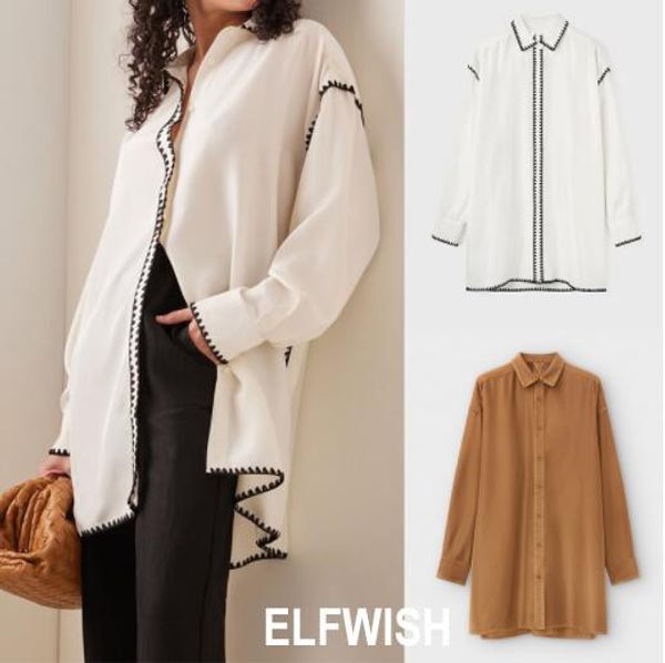 dress womans 2022ss long embroidered silk shirt bone drop shoulder pointed collar crochet stitching oversized matching shorts, White
dress womans 2022ss long embroidered silk shirt bone drop shoulder pointed collar crochet stitching oversized matching shorts, White