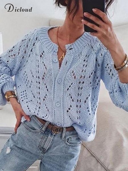 sweaters dicloud blue hollow out women's cardigans autumn winter round neck button up knitted sweaters ladies fashion knitwear, White;black
sweaters dicloud blue hollow out women's cardigans autumn winter round neck button up knitted sweaters ladies fashion knitwear, White;black