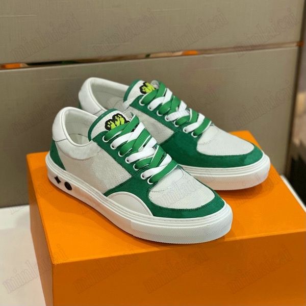 designer ollie trainer shoes for men rubber sole lace up men's causal trainer sneakers white leather monograms flower damier pattern ol, Black
designer ollie trainer shoes for men rubber sole lace up men's causal trainer sneakers white leather monograms flower damier pattern ol, Black