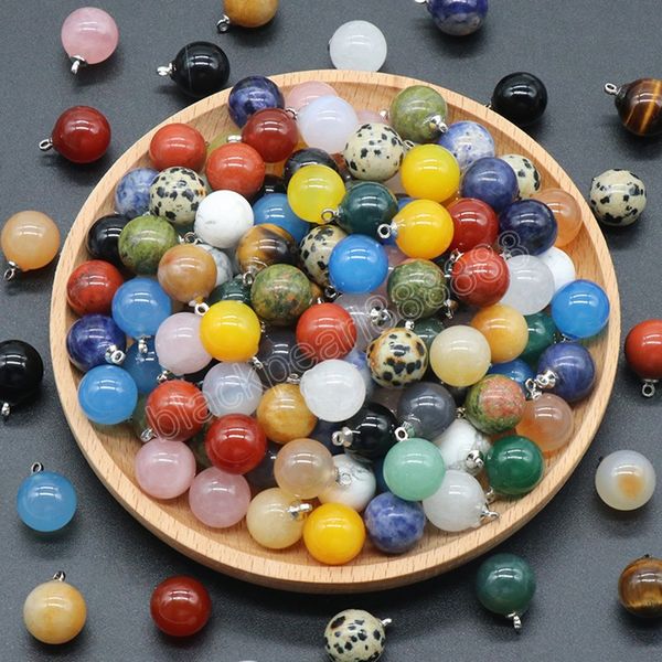 natural stone pendants ball rose quartz opal agate polished gemstone crystals charms for jewelry making necklace earrings, Bronze;silver
natural stone pendants ball rose quartz opal agate polished gemstone crystals charms for jewelry making necklace earrings, Bronze;silver
