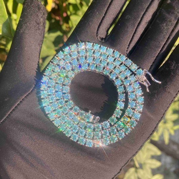 custom iced out rare blue green color 4mm 925 sterling silver diamond tennis chain moissanite necklace
custom iced out rare blue green color 4mm 925 sterling silver diamond tennis chain moissanite necklace