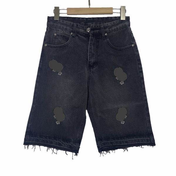 men's shorts summer chrome cross denim chromees hearts designer womens fashion heart and american street style, White;black
men's shorts summer chrome cross denim chromees hearts designer womens fashion heart and american street style, White;black