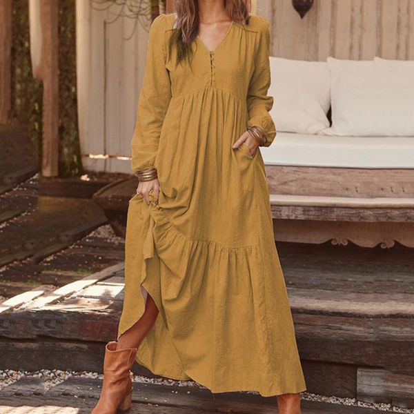 casual dresses autumn women dress fashion vintage buttons party dress casual solid long sleeve v-neck a-line women dresses 230419, Black;gray
casual dresses autumn women dress fashion vintage buttons party dress casual solid long sleeve v-neck a-line women dresses 230419, Black;gray