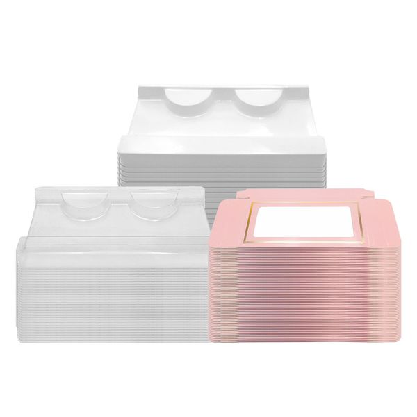 50pcs/set protable eyelashes packing box eyelashes tray boxes cases transparent lid pink white clear trays eye lash tray box package
50pcs/set protable eyelashes packing box eyelashes tray boxes cases transparent lid pink white clear trays eye lash tray box package