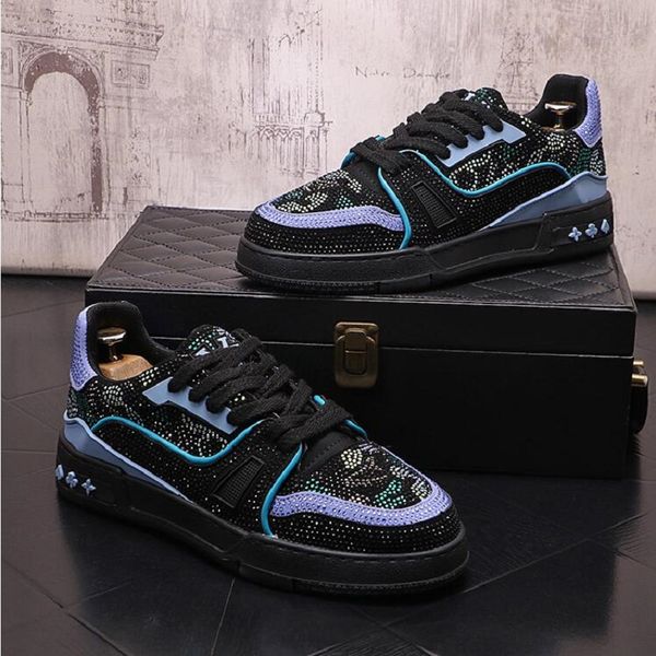 new luxury rhinestone designer men's shoes punk sneakers hip hop male casual platform shoes shiny flats zapatillas hombre d2h28, Black
new luxury rhinestone designer men's shoes punk sneakers hip hop male casual platform shoes shiny flats zapatillas hombre d2h28, Black