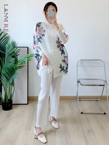 pants lanmrem pleated floral print set women single breasted long sleeve oneck wide leg pants 2022 summer female clothing 2i773, White
pants lanmrem pleated floral print set women single breasted long sleeve oneck wide leg pants 2022 summer female clothing 2i773, White