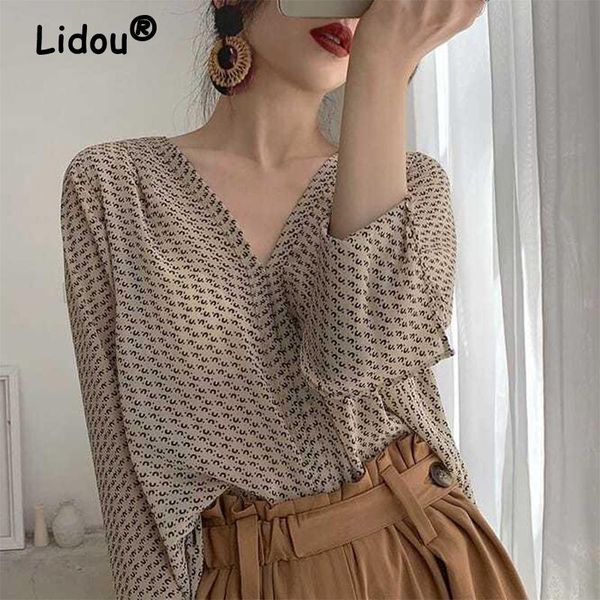 t-shirt vneck loose puff sleeve black floral chiffon shirt spring summer professional blouse female's long sleeve elegant casual shirt, White
t-shirt vneck loose puff sleeve black floral chiffon shirt spring summer professional blouse female's long sleeve elegant casual shirt, White