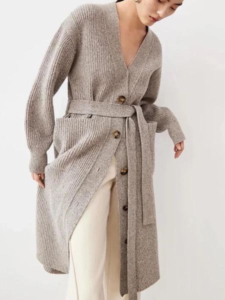 sweaters women vneck laceup knit midlength sweater long sleeve double pockets back slit ladies single breasted long cardigan, White;black
sweaters women vneck laceup knit midlength sweater long sleeve double pockets back slit ladies single breasted long cardigan, White;black