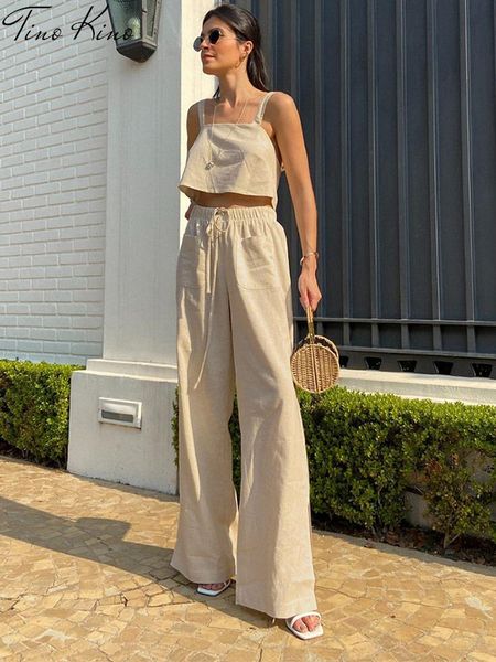 dress summer copped vest pants two piece set women suspenders sleeveless backless wide leg pants suit female 2022 lady chic outfit, White
dress summer copped vest pants two piece set women suspenders sleeveless backless wide leg pants suit female 2022 lady chic outfit, White