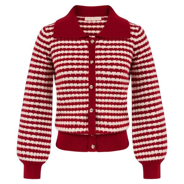 sweaters belle poque women vintage jacquard textured cardigan lapel collar button up sweater ladies knitwear coat a30, White;black
sweaters belle poque women vintage jacquard textured cardigan lapel collar button up sweater ladies knitwear coat a30, White;black