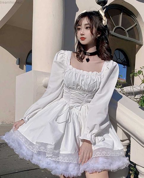 sweet puff sleeve dress women y2k square neck kawaii lace trim partywear lolita cute white princess dress elegant party dresses 0419, Black;gray
sweet puff sleeve dress women y2k square neck kawaii lace trim partywear lolita cute white princess dress elegant party dresses 0419, Black;gray