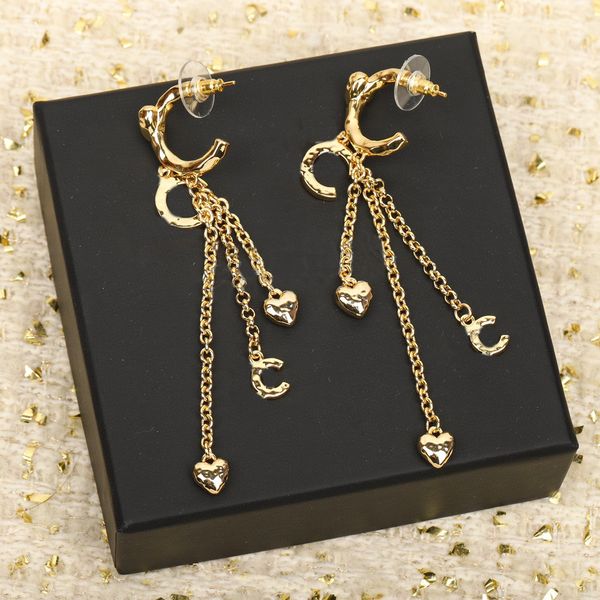 luxury quality charm drop earring with diamond with tassel design heart shape in 18k gold plated have box stamp ps7859a, Golden
luxury quality charm drop earring with diamond with tassel design heart shape in 18k gold plated have box stamp ps7859a, Golden