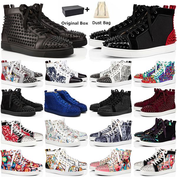 2023 mens shoes red bottoms luxurys designers high low studded spikes fashion suede leather black silver women flat sneaker party casual wa
2023 mens shoes red bottoms luxurys designers high low studded spikes fashion suede leather black silver women flat sneaker party casual wa