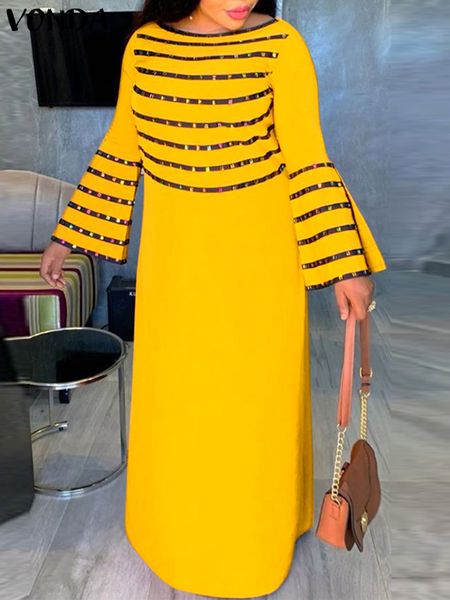 casual dresses vonda women casual long maxi dress ladies o neck long flare sleeve holiday party dresses oversize party robes femme vestido 2, Black;gray
casual dresses vonda women casual long maxi dress ladies o neck long flare sleeve holiday party dresses oversize party robes femme vestido 2, Black;gray