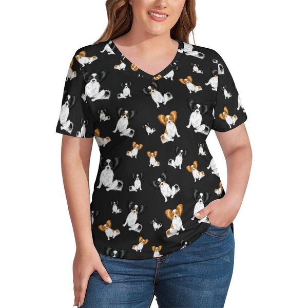 t-shirt papillon dog t shirt pet street fashion graphic womens trendy tshirt large v neck tee shirt, White
t-shirt papillon dog t shirt pet street fashion graphic womens trendy tshirt large v neck tee shirt, White