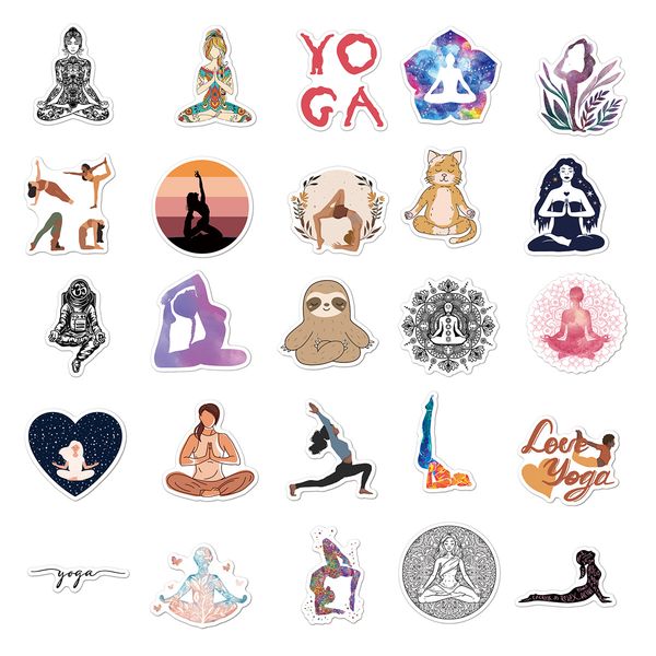 50pcs yoga stickers skate accessories waterproof vinyl sticker for skateboard lapluggage bicycle motorcycle phone car decals
50pcs yoga stickers skate accessories waterproof vinyl sticker for skateboard lapluggage bicycle motorcycle phone car decals