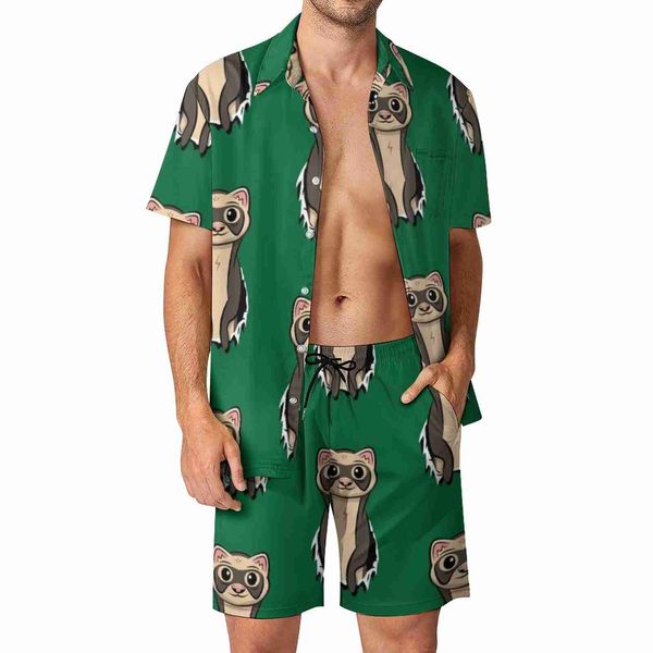 tracksuits ferret lover men sets life is fun funny casual shirt set short-sleeve shorts summer outdoor suit large size, Gray
tracksuits ferret lover men sets life is fun funny casual shirt set short-sleeve shorts summer outdoor suit large size, Gray