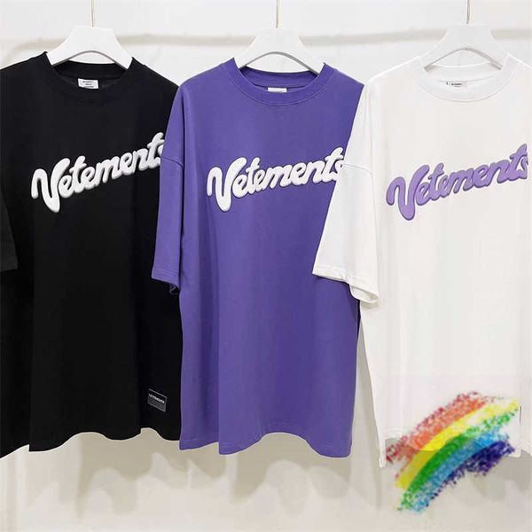 men's t-shirts 2022ss foam print vetements t-shirt men women 1 1 tees vintage t shirt, White;black
men's t-shirts 2022ss foam print vetements t-shirt men women 1 1 tees vintage t shirt, White;black