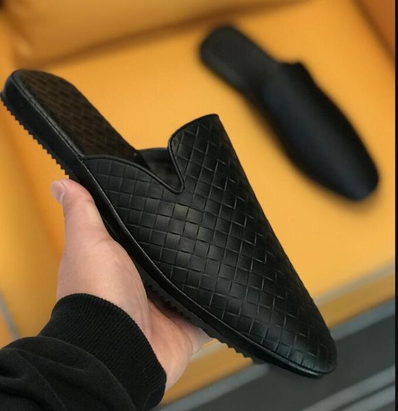 genuine leather plaid weave half slippers men 2023 fashion flat heel genuine leather gentlemen cozy flats shoes, Black
genuine leather plaid weave half slippers men 2023 fashion flat heel genuine leather gentlemen cozy flats shoes, Black