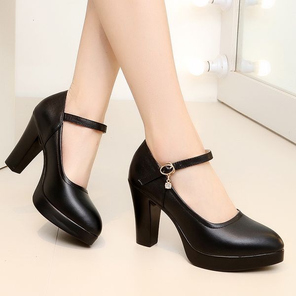 dress shoes high heels platform pumps mujer spring fashion buckle solid black shoes woman pu leather waterproof shoes femme 230419
dress shoes high heels platform pumps mujer spring fashion buckle solid black shoes woman pu leather waterproof shoes femme 230419