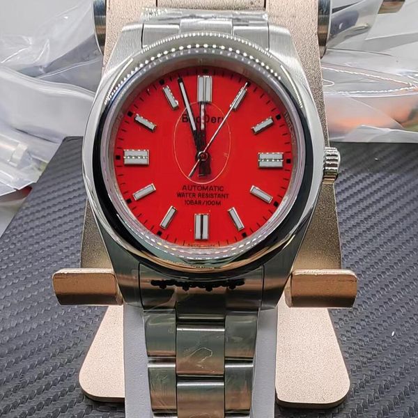 2023 boadery suggest calendar watch waterproof luminous stainless man clock automatic mechanical watches a2813 red, Slivery;brown
2023 boadery suggest calendar watch waterproof luminous stainless man clock automatic mechanical watches a2813 red, Slivery;brown