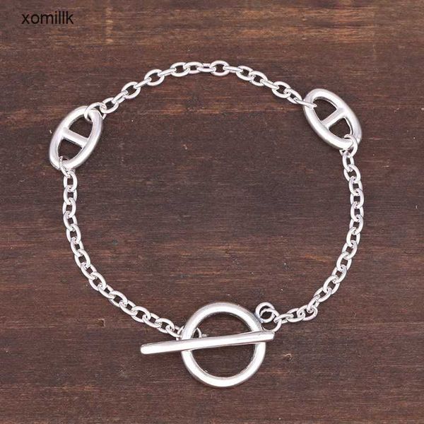 hermm designer bracelet pig nose bracelet female ins fashion korean edition brand simple network red personalized sterling silver button han, Black
hermm designer bracelet pig nose bracelet female ins fashion korean edition brand simple network red personalized sterling silver button han, Black