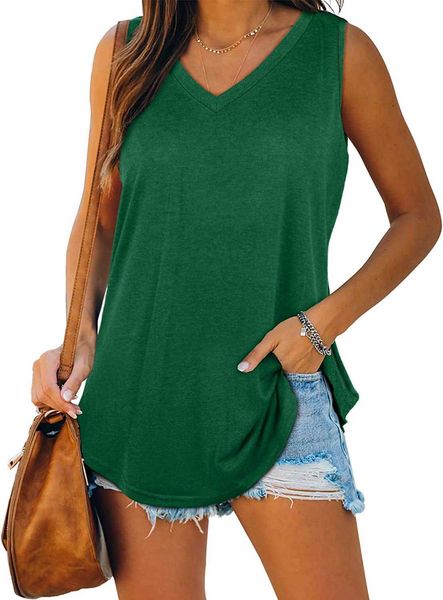 xieerduo womens tank v neck basic solid color casual flowy summer sleeveless, White
xieerduo womens tank v neck basic solid color casual flowy summer sleeveless, White