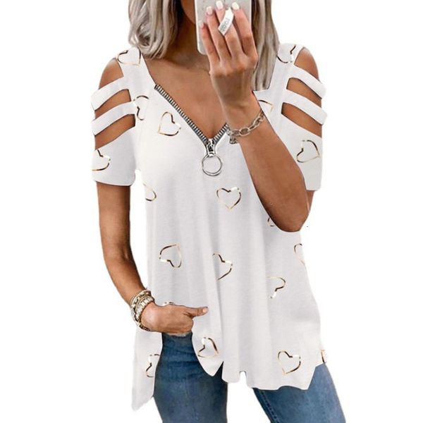 womens tshirt women shirt loose casual short sleeve vneck zipper love printing t shirts fashion off shoulder 230419, White
womens tshirt women shirt loose casual short sleeve vneck zipper love printing t shirts fashion off shoulder 230419, White