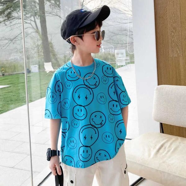 t-shirts new children's t-shirt summer boys korean version interesting printing short-sleeved casual loose trendy children's p2304, Blue
t-shirts new children's t-shirt summer boys korean version interesting printing short-sleeved casual loose trendy children's p2304, Blue