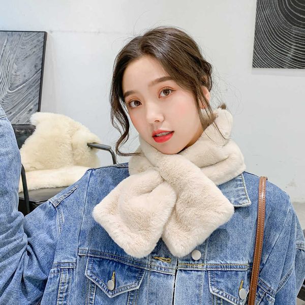 scarves winter plush scarf for women students solid color warm faux fur cross scarves cute girls soft scarf new korean style mom gift aa2304, Blue;gray
scarves winter plush scarf for women students solid color warm faux fur cross scarves cute girls soft scarf new korean style mom gift aa2304, Blue;gray