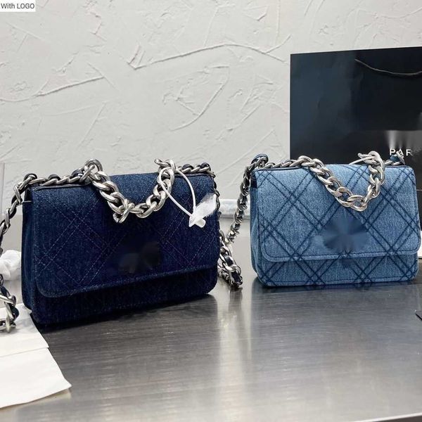 evening bags luxury brand design letter quilted shoulder chain cc bag 2023 denim series small square bag this blue color with frosted hardwa, White
evening bags luxury brand design letter quilted shoulder chain cc bag 2023 denim series small square bag this blue color with frosted hardwa, White