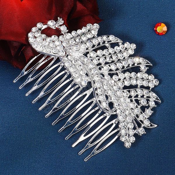 bridal wedding hair comb silver color rhinestone crystal brides tiara pearl butterfly peacock hair accessory women hair jewelry, Slivery;white
bridal wedding hair comb silver color rhinestone crystal brides tiara pearl butterfly peacock hair accessory women hair jewelry, Slivery;white