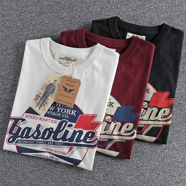 men's tshirts summer american retro short sleeve oneck letter printed tshirt fashion 100 cotton washed loose couple casual 230419, White;black
men's tshirts summer american retro short sleeve oneck letter printed tshirt fashion 100 cotton washed loose couple casual 230419, White;black
