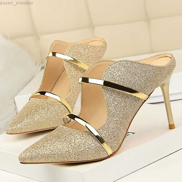 2023 summer women 9cm high heels glitter sandals lady bling mules sandles sequins pumps silver gold nightclub bigtree prom shoes 0419, Black
2023 summer women 9cm high heels glitter sandals lady bling mules sandles sequins pumps silver gold nightclub bigtree prom shoes 0419, Black