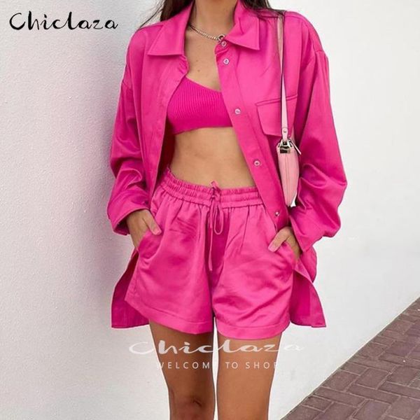 dress chiclaza 2022 summer women fashion satin shirts + drawstring shorts suit female solid turn down collar long sleeve blouse, White
dress chiclaza 2022 summer women fashion satin shirts + drawstring shorts suit female solid turn down collar long sleeve blouse, White
