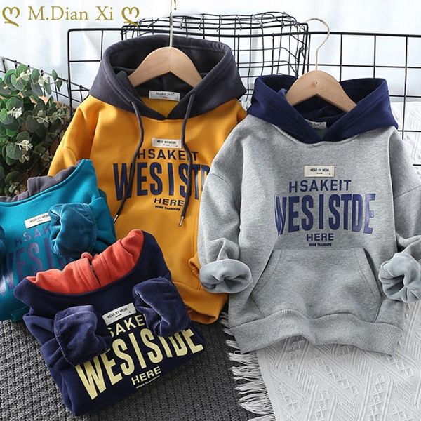 hoodies sweatshirts winter boys clothes plus velet thicken thermal loose pullovers letter print casual children clothing 230418, Black
hoodies sweatshirts winter boys clothes plus velet thicken thermal loose pullovers letter print casual children clothing 230418, Black