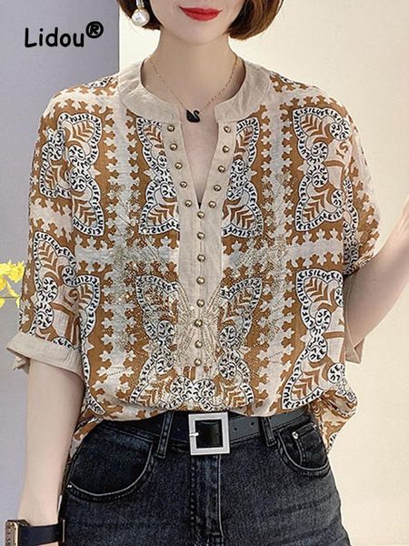 t-shirt elegance office printing patchwork diamonds lady pullover new summer classic vneck half sleeve casual temperament tshirt 2022, White
t-shirt elegance office printing patchwork diamonds lady pullover new summer classic vneck half sleeve casual temperament tshirt 2022, White