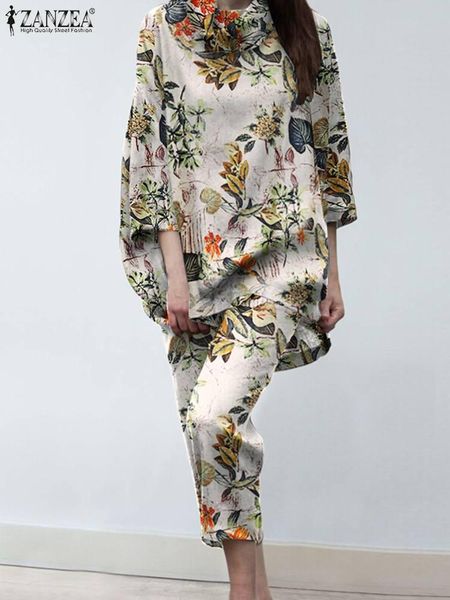 pants 2pcs loose pants setszanzea two piece sets womens vintage floral printed matching sets summer 3/4 sleeve blouse suits outifits, White
pants 2pcs loose pants setszanzea two piece sets womens vintage floral printed matching sets summer 3/4 sleeve blouse suits outifits, White