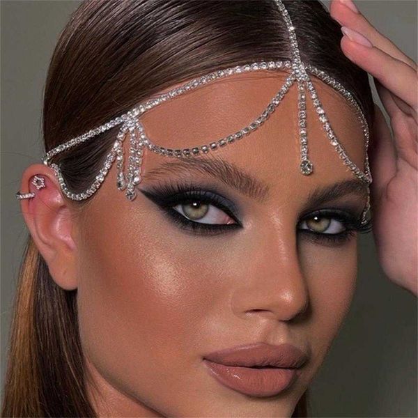 wedding hair jewelry trendy simple tassel headpiece chain bridal forehead hair accessories rhinestone crystal hair head chain headband jewel, Slivery;golden
wedding hair jewelry trendy simple tassel headpiece chain bridal forehead hair accessories rhinestone crystal hair head chain headband jewel, Slivery;golden