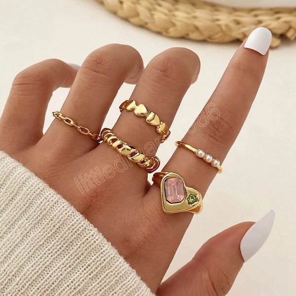 gold color heart zircon rings set for women girls adjustable minimalism luxury twist ring fashion 2023 jewelry trendy gifts, Silver
gold color heart zircon rings set for women girls adjustable minimalism luxury twist ring fashion 2023 jewelry trendy gifts, Silver