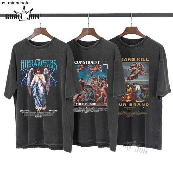 men's t-shirts hip hop oversize washed tshirt streetwear harajuku vintage angel graphic t shirt 2022 men spring summer short sleeve tsh, White;black
men's t-shirts hip hop oversize washed tshirt streetwear harajuku vintage angel graphic t shirt 2022 men spring summer short sleeve tsh, White;black