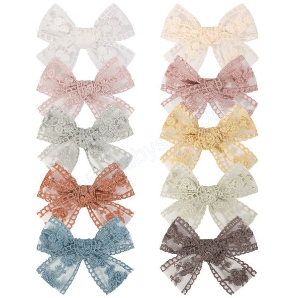 girls solid bowknot hairclips boutique handmade headwear elegant lace print hairpins fashion children hair accessories, Slivery;white
girls solid bowknot hairclips boutique handmade headwear elegant lace print hairpins fashion children hair accessories, Slivery;white