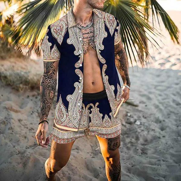 2023 tracksuits hawaiian fashion short sleeve shirt set men's coconut print beach shorts men's daily button shirt casual set two-p, Gray
2023 tracksuits hawaiian fashion short sleeve shirt set men's coconut print beach shorts men's daily button shirt casual set two-p, Gray