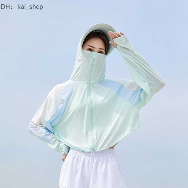 women's color blocking sunscreen clothing summer large brim uv resistant breathable outdoor cycling short1, White 
women's color blocking sunscreen clothing summer large brim uv resistant breathable outdoor cycling short1, White