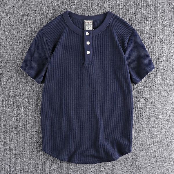 men's tshirts summer american retro waffle henry collar tshirt fashion simple pure cotton washed old short sleeve casual loose 230419, White;black
men's tshirts summer american retro waffle henry collar tshirt fashion simple pure cotton washed old short sleeve casual loose 230419, White;black