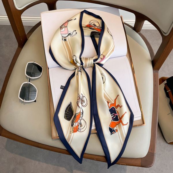 new tropic affair fashion women silk letter scarf bag skinny scarves design wrist towel foulard neckerchief headband for ladies 14x140cm, Blue;gray
new tropic affair fashion women silk letter scarf bag skinny scarves design wrist towel foulard neckerchief headband for ladies 14x140cm, Blue;gray